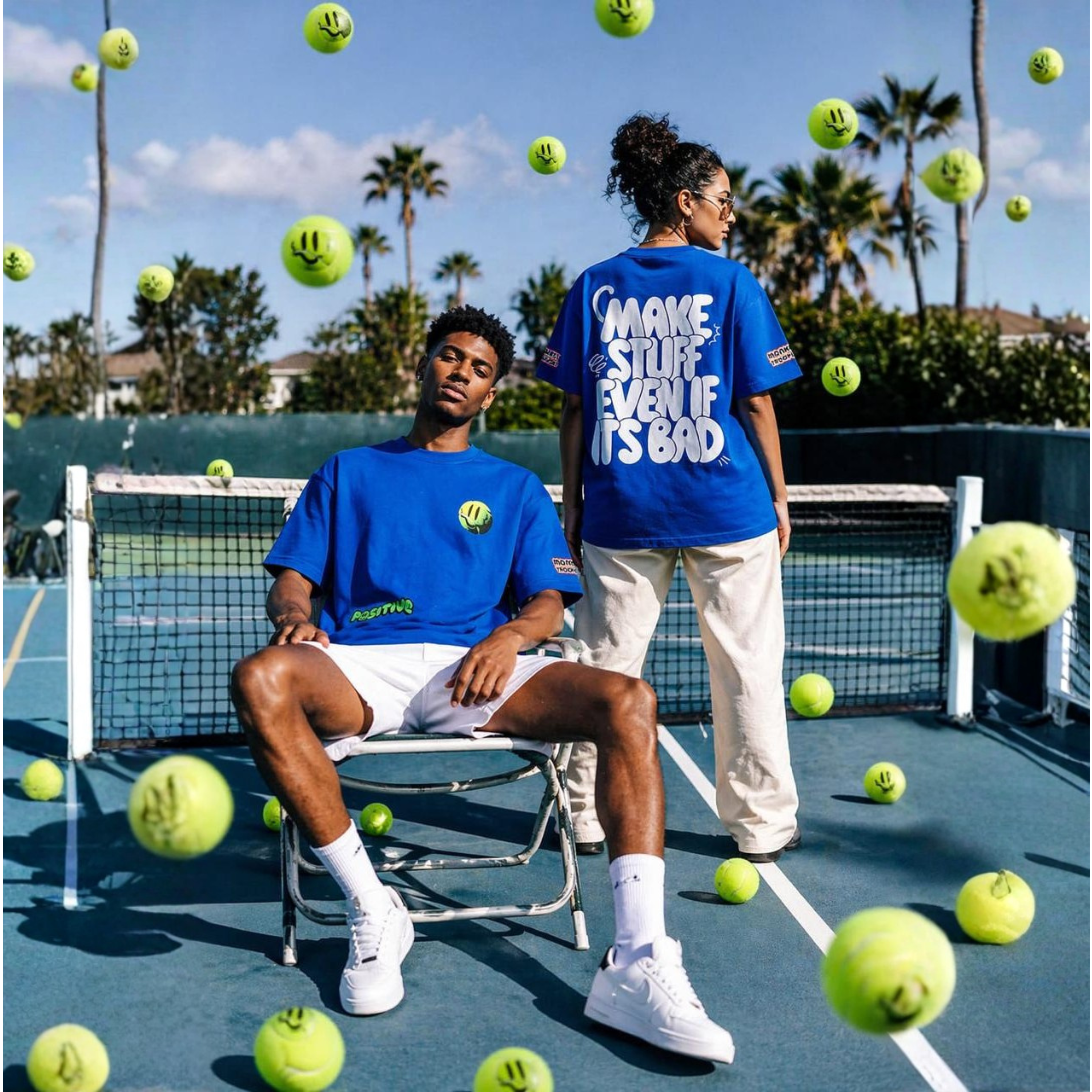 POSITIVE Oversized T-Shirt | Blue