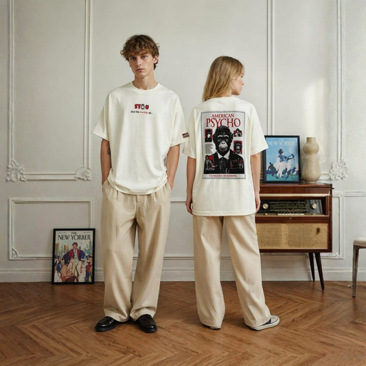 PSYCHO MONKEY Oversized T-Shirt | Off-White