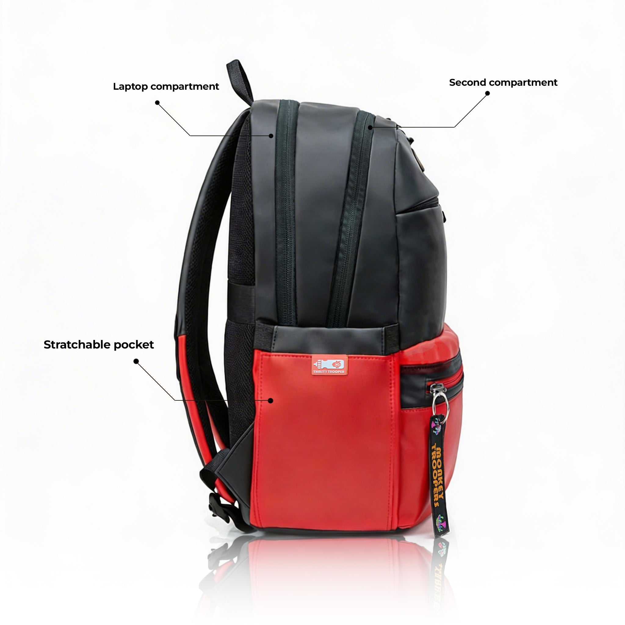 Trippy Backpack | Black-Orange