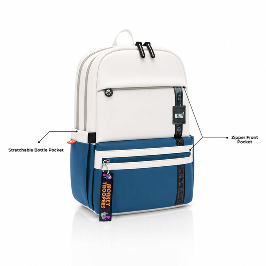 Trippy Backpack | Blue-White